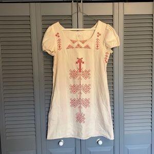 Silence + Noise embroidered mini dress
